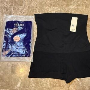 Empetua by Shapermint Size XL Black High Waisted Shaper Boyshort